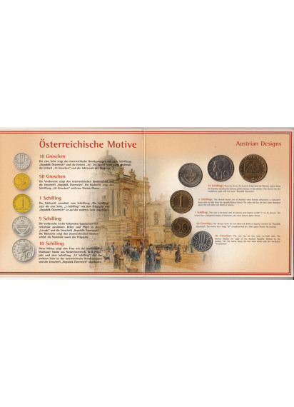 2001 - AUSTRIA  set monete di zecca 6 pezzi  Fior di Conio